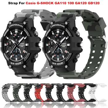 Fyrir G-ÁFALL GA100 GA110 GA120 GA150 GA200 GA300 GD100 GD120 GD110 Sílikoni Watchband Casio gshock Íþrótt Vatnsheldur Armband