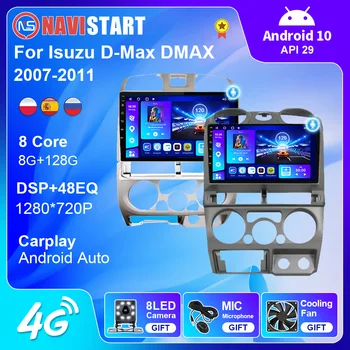 NAVISTART Android 10 4G WIFI Útvarpinu Fyrir Isuzu D-Max Platínu/MU-X/Chevrolet Colorado Hljómtæki GPS Siglingar DVD-spilari 2 Din