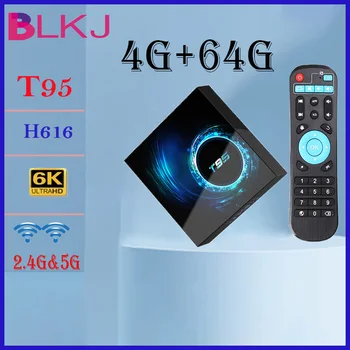 Upprunalega T95 Klár TV Kassi Android 10 Bluetooth 5.0 2,4 G 5G Wifi 128G 3D Rödd 16G 32G 64GB 4k Fjóra Algerlega Spilari Setja Ofan Kassi