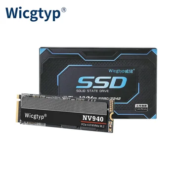 Wicgtyp SSD NVME M 2 512GB 1TB 2TB NVMe PCIe4.0x4 M. 2 2280 Ssd Innri Föstu formi Diska Fyrir Skrifborð Þinni Fartölvu PS5